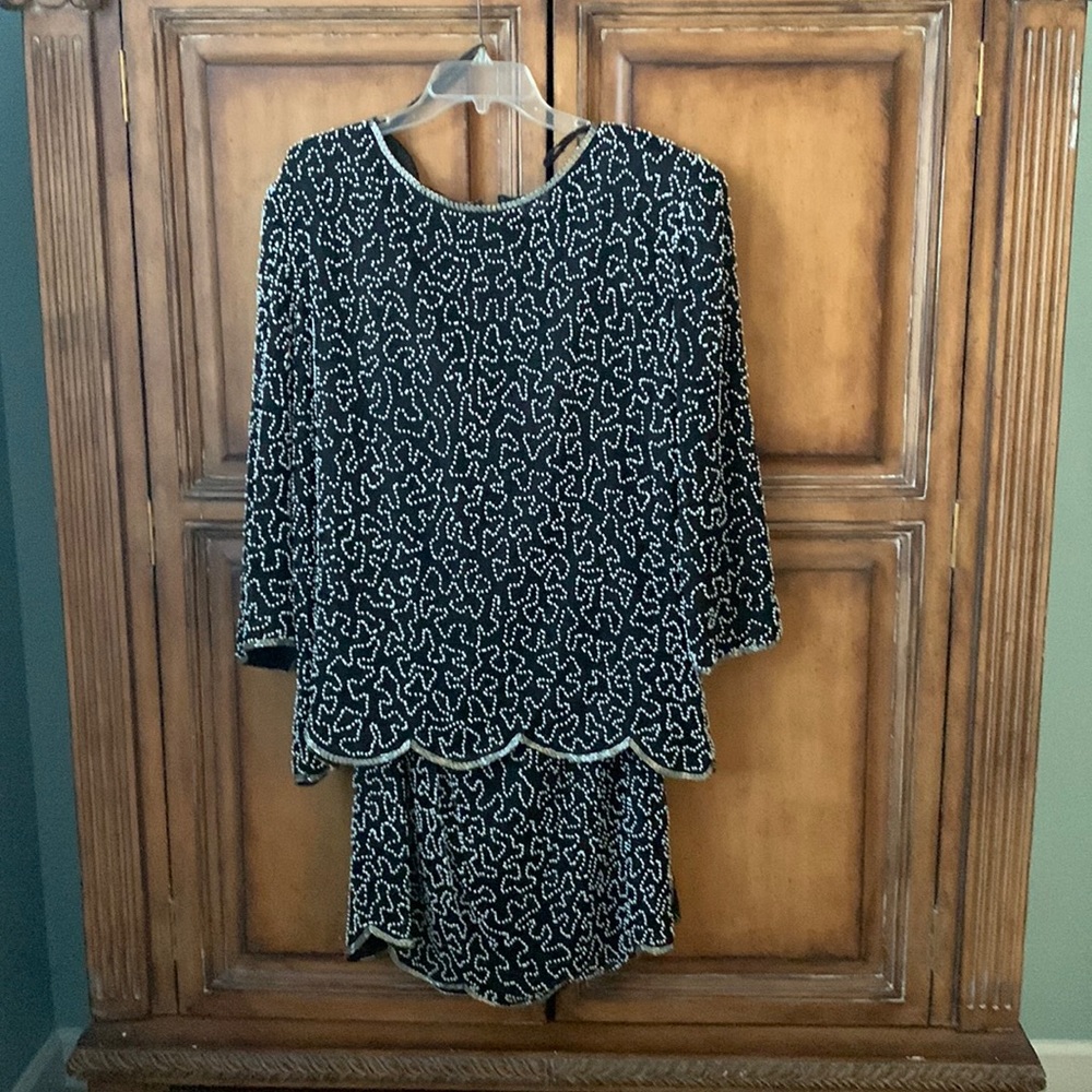 Vintage Silk lined 2-Piece Formal Dress